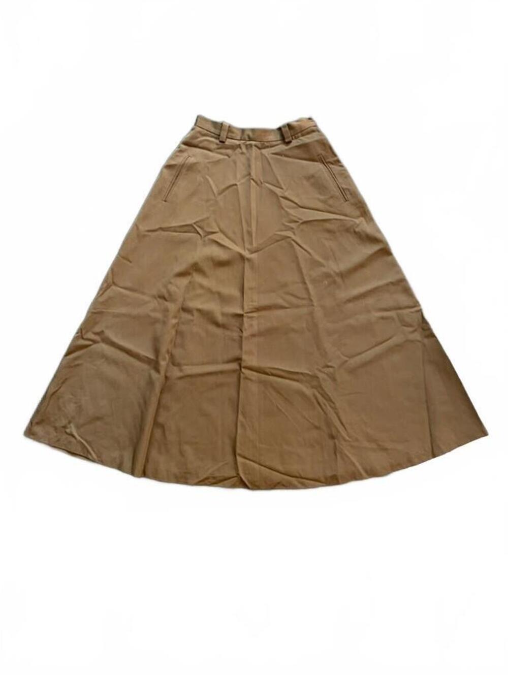 Vintage Ellen Tracy Brown Wool A-Line Skirt Size 8